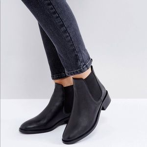 ASOS ABSOLUTE Black Leather Chelsea Ankle Boots
